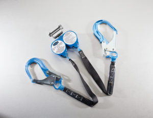 Web Retractable Y-Lanyard with Gate Large Aluminum Hooks - Ultra-Safe